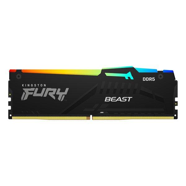 Image of KINGSTON TECHNOLOGY Kingston Technology FURY Beast RGB Speichermodul 16 GB 1 x 16 GB DDR5 6000 MHz