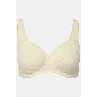 Ulla Popken  Reggiseno con ferretto, jersey a costine, pizzo e coppe morbide, coppa C-D 