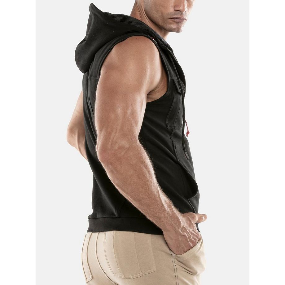 Code22  Veste à capuche sans manches Cargo 