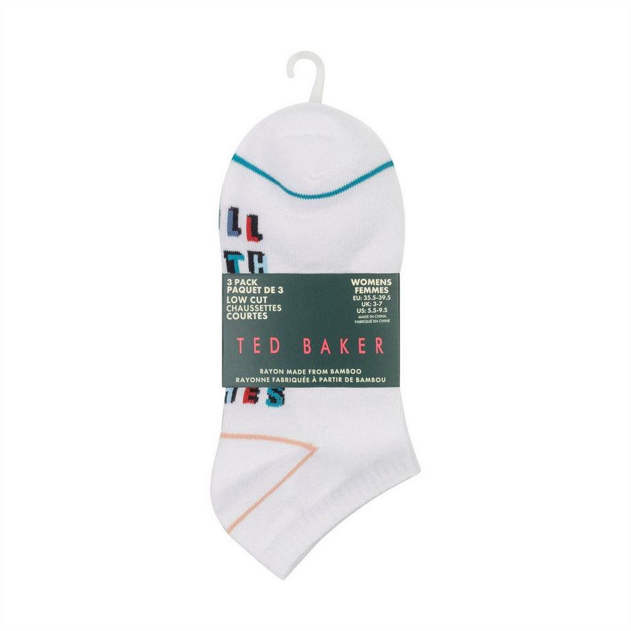 TED BAKER Chaussettes Basse en Bambou Lot de 3  