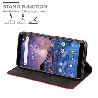 Cadorabo  Housse compatible avec Nokia 7 PLUS - Coque de protection avec fermeture magnétique, fonction de support et compartiment pour carte 