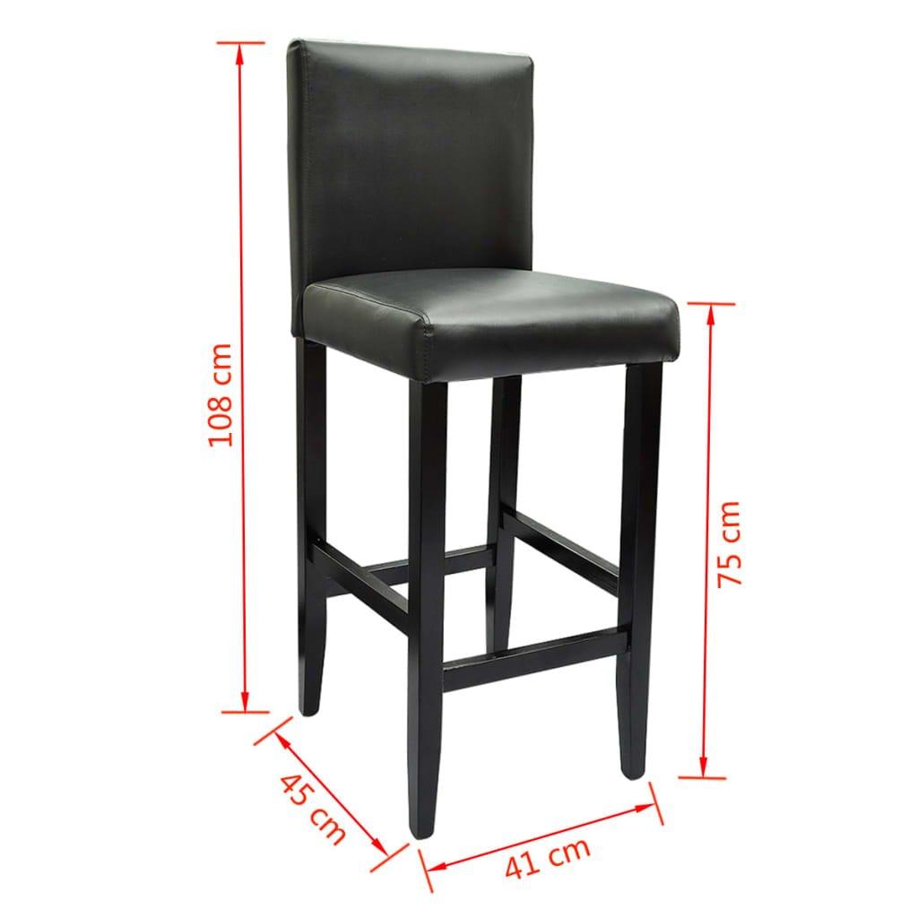 VidaXL Tabouret cuir artificiel  