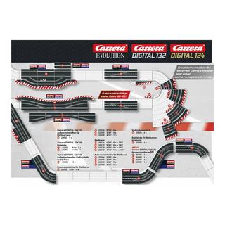 Carrera  Digital 124 Standardgerade 1/4 (2Teile) 
