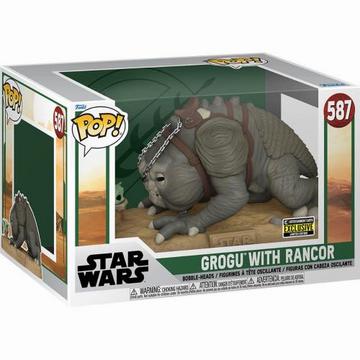 Funko POP! SW The Mandalorian Grogu w/Rancor (587) EXM