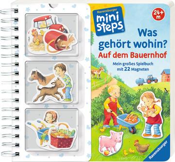 ministeps: Was gehört wohin? Auf dem Bauernhof; Magnetbuch ab 2 Jahren, Kinderbuch Senner, Katja; Senner, Katja (Illustrationen) Couverture rigide 