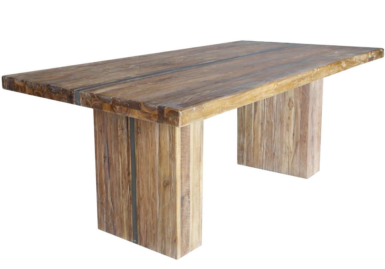 mutoni Table en bois massif Rustique 180x100  