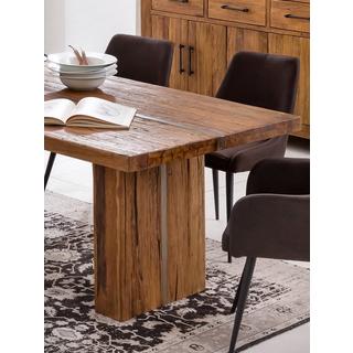 mutoni Table en bois massif Rustique 180x100  