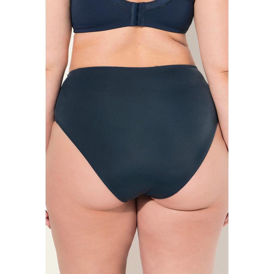 Ulla Popken Midislip Paisley Stickerei Mikrofaser  