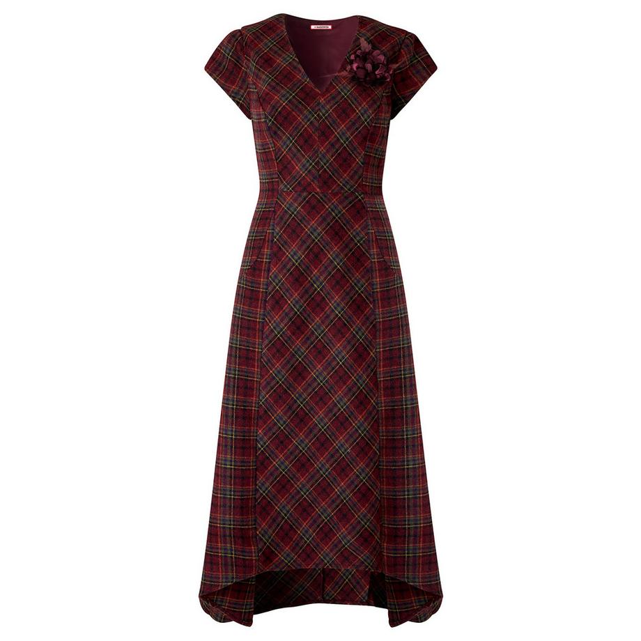 Joe Browns Robe Longue à Carreaux Tradition Ruby  