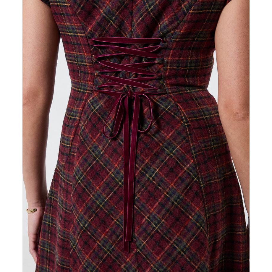 Joe Browns Robe Longue à Carreaux Tradition Ruby  