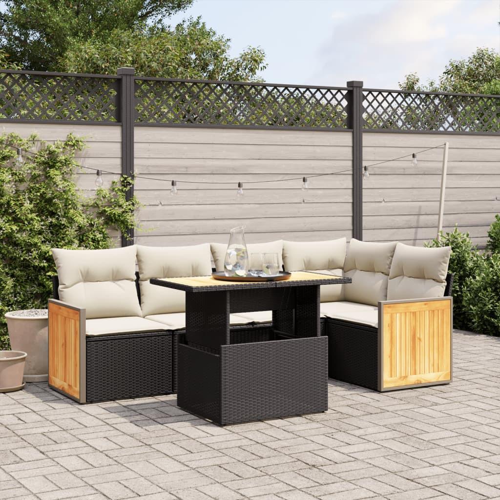 VidaXL set divano da giardino Polirattan  