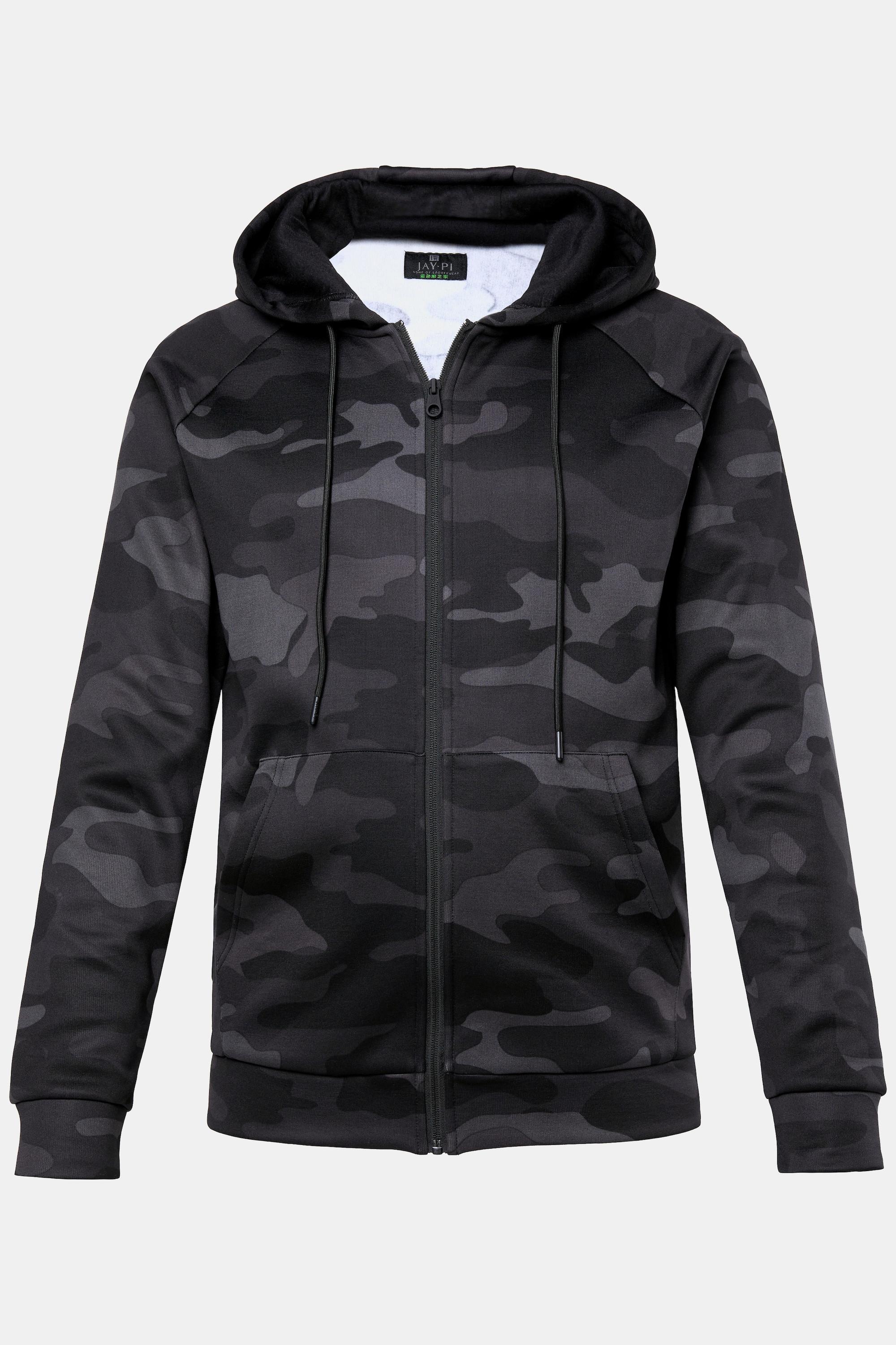 JP1880 Giacca sportiva con cappuccio mimetica Fitness  