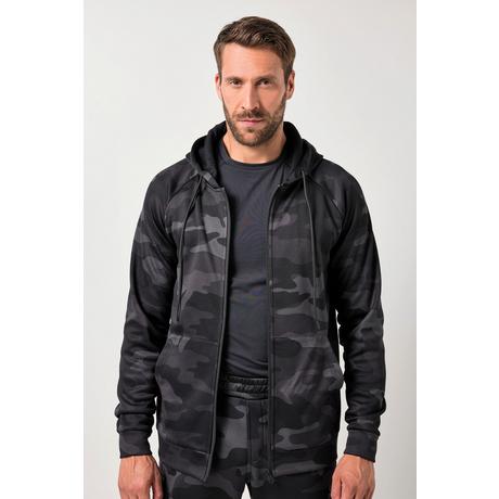 JP1880 Giacca sportiva con cappuccio mimetica Fitness  