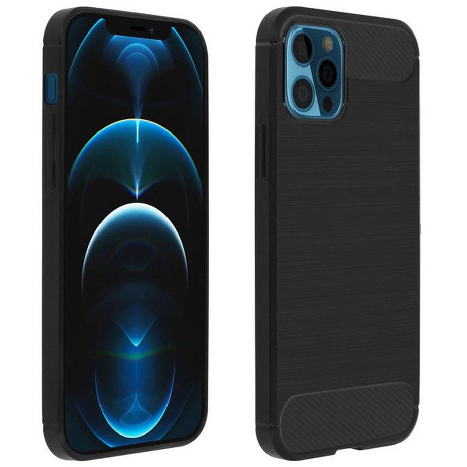 Avizar  Coque iPhone 12 Pro Max Carbone Noir 