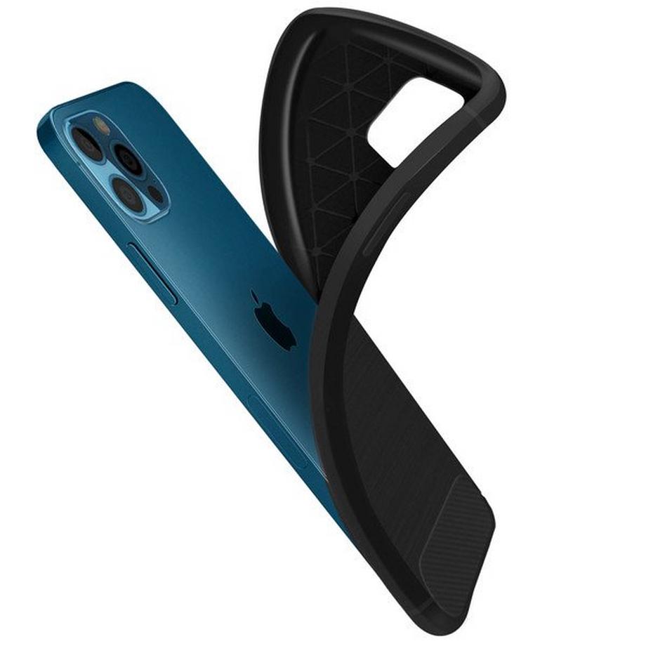 Avizar  Coque iPhone 12 Pro Max Carbone Noir 