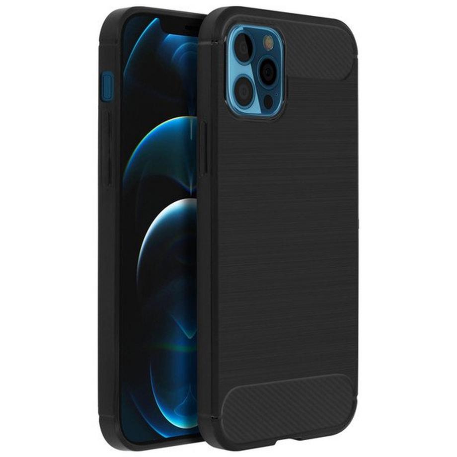 Avizar  Coque iPhone 12 Pro Max Carbone Noir 