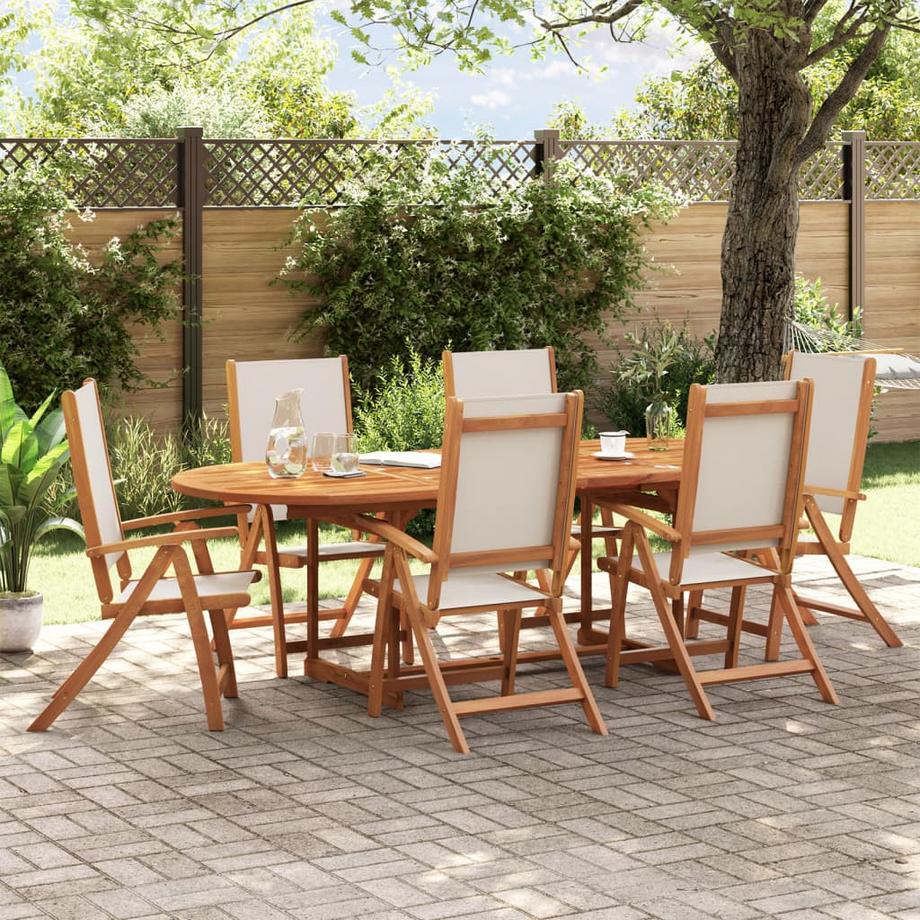 VidaXL set da pranzo da giardino Legno di acacia  