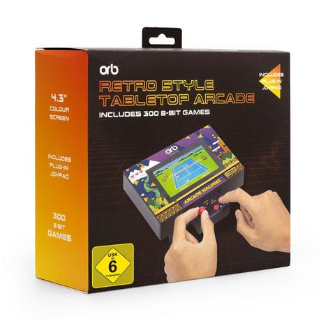 ORB Gaming  ORB - Tabletop Arcade Machine rétro - 300x jeux 8-bit inclus 