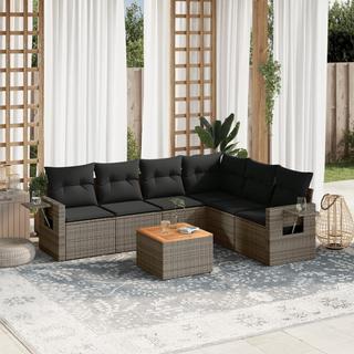 VidaXL set divano da giardino Polirattan  