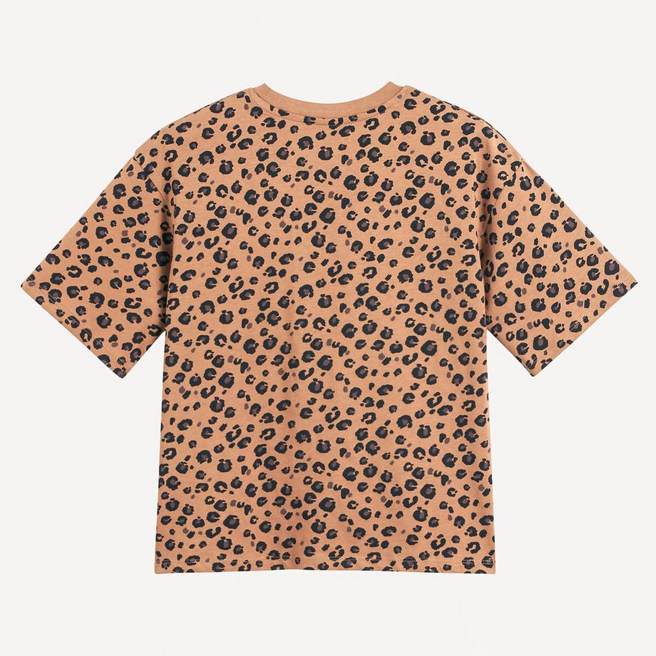 La Redoute Collections  T-Shirt mit kurzen Ärmeln und Animalprint 18 Monate-14 Jahre 
