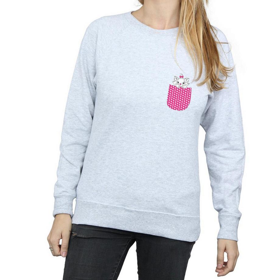 Disney Sweat Aristocats Marie Pocket  