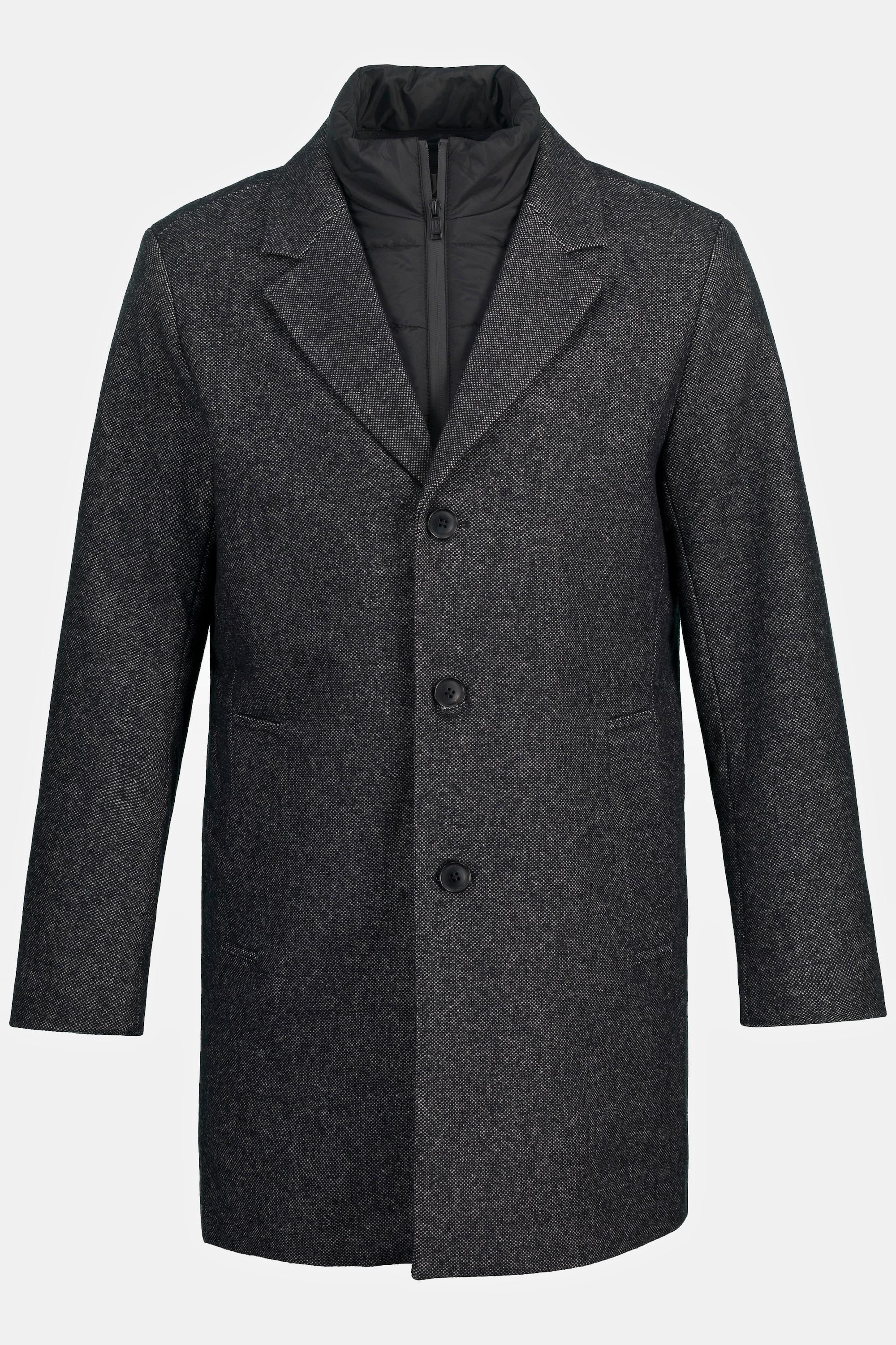 JP1880 Cappotto Misto Lana Inserto Trapuntato Revers  