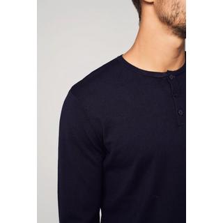 Bellemere New York  T-shirt Henley Coton Cachemire 