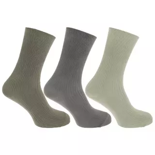 Universal Textiles Casual Nicht Elastische Bambus Viskose Socken (3er Pack)  Grau