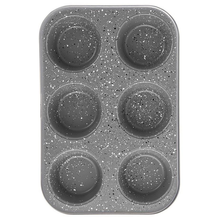 Orion  Moule à muffins pour 6 gros muffins avec revêtement antiadhésif 