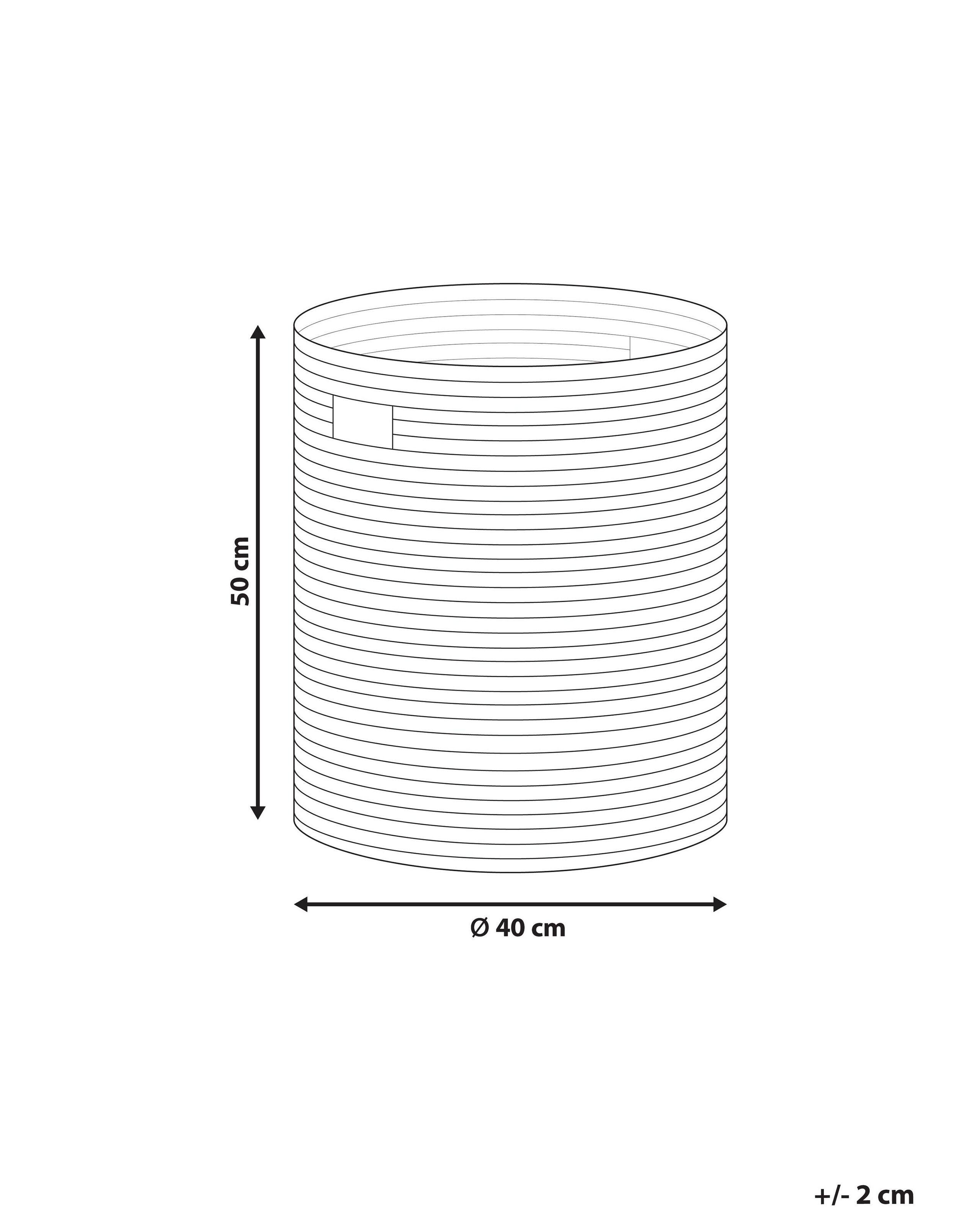 Beliani Korb en Alghe marine Rustico MONGCAI  