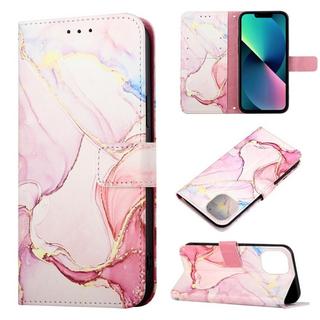 Cover-Discount  iPhone 14 - Custodia in pelle pink Marble 