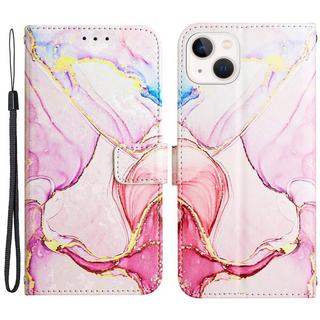 Cover-Discount  iPhone 14 - Coque cuir pink Marble 