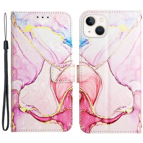 Cover-Discount  iPhone 14 - Coque cuir pink Marble 