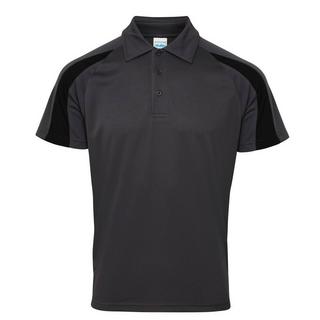 AWDis Kurzarm Polo Shirt mit Kontrast Panel  