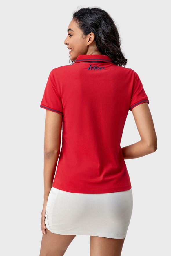 Bellemere New York  Polo sportif en coton pour femme 