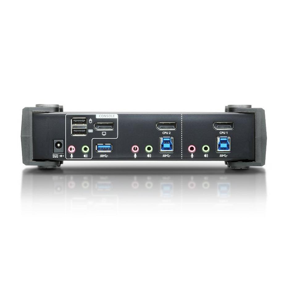 ATEN  ATEN 2-Port USB 3.0 4K DisplayPort KVMP™ Switch (Kabel enthalten) 
