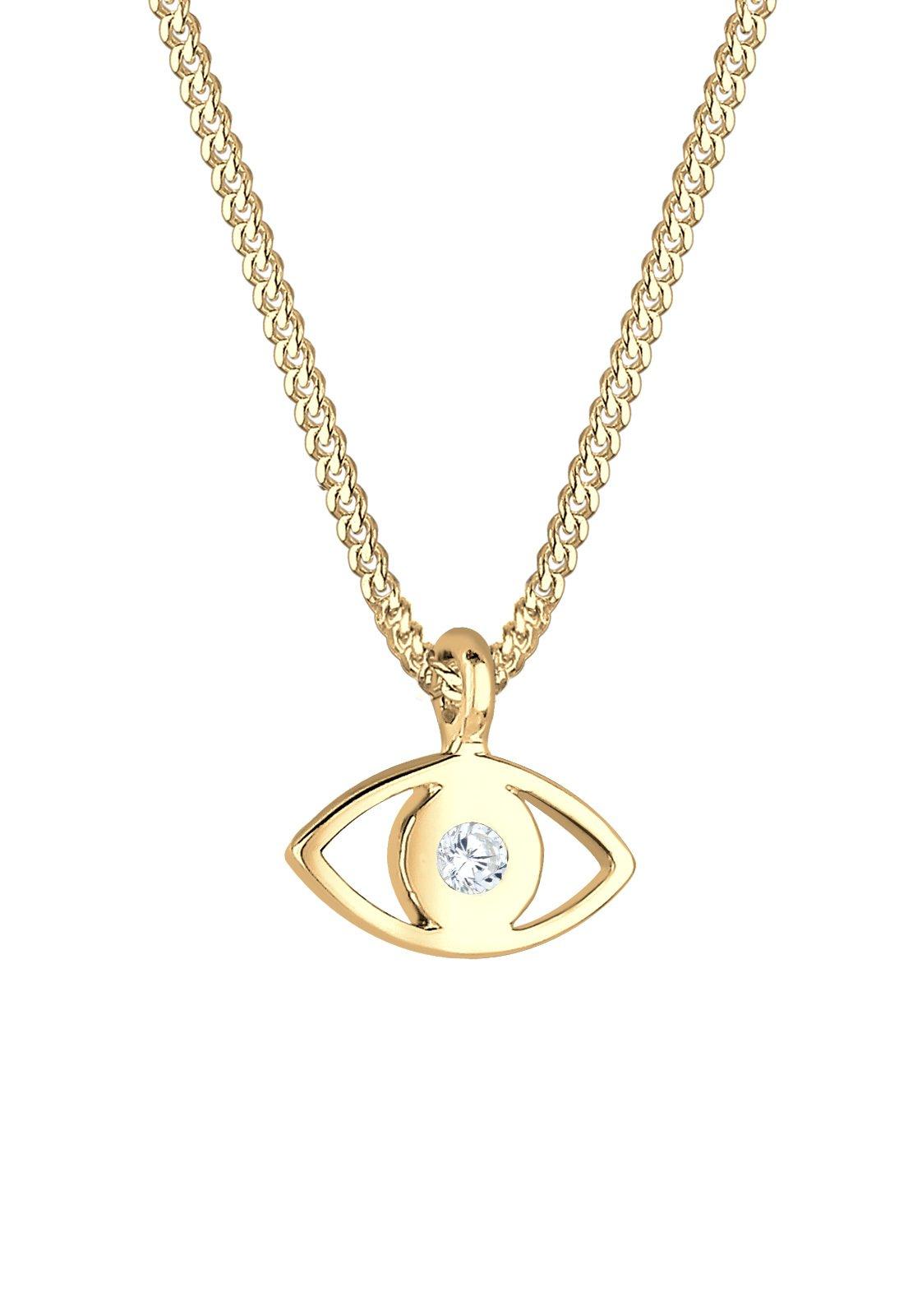 Elli  Collier Evil Eye Pendentif Symbole Avec Cristal Bleu 