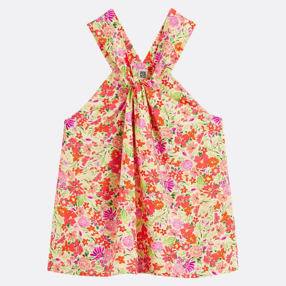 La Redoute Collections Blumenprint Top mit gekreuzten Trägern  