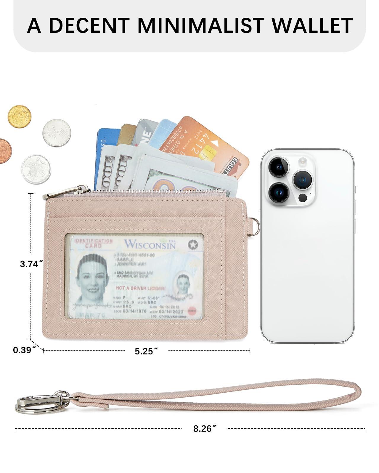 Only-bags.store  Petit portefeuille, étui pour cartes de crédit en cuir PU Étui pour cartes de crédit avec protection RFID 