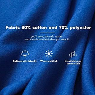 Only-bags.store Sciarpa Calda Invernale Autunnale in Cotone Tinta Unita con Nappe  