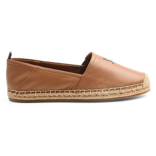 TOMMY HILFIGER  TH FLAT LEATHER ESPADRILLE 