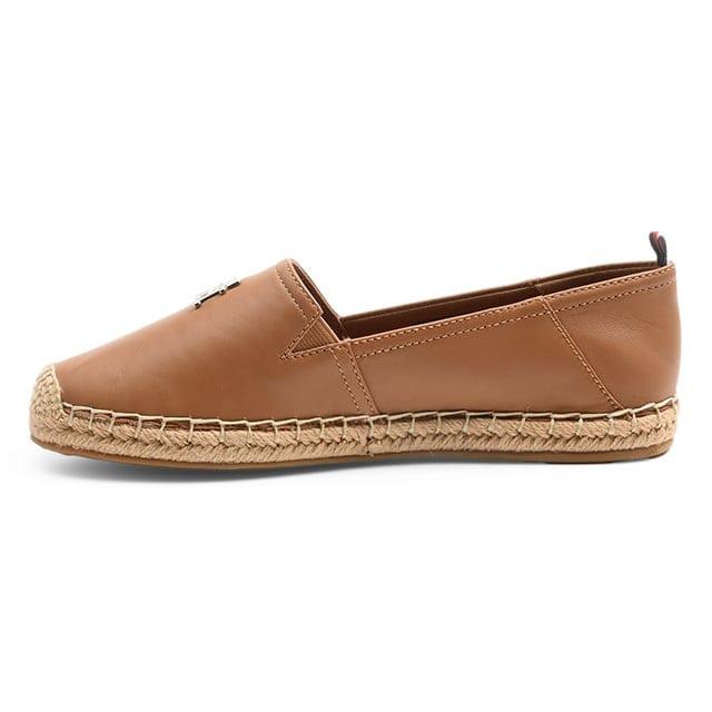 TOMMY HILFIGER  TH FLAT LEATHER ESPADRILLE 