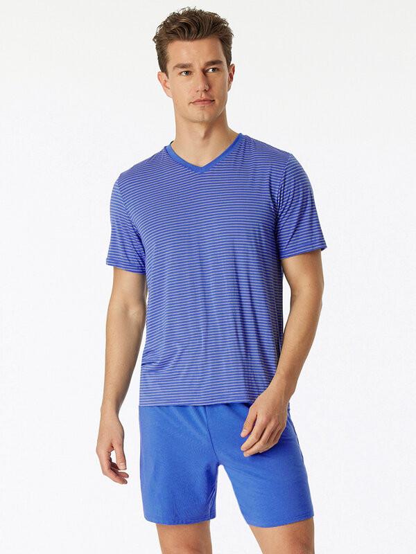 Schiesser MicroModal Pigiama Maniche Corte Scollo a V  