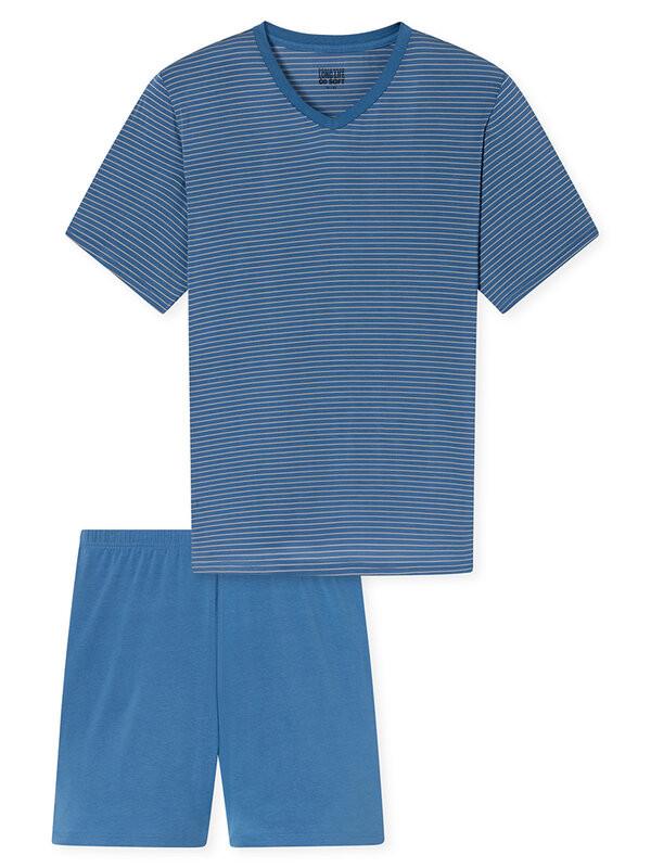 Schiesser MicroModal Pigiama Maniche Corte Scollo a V  