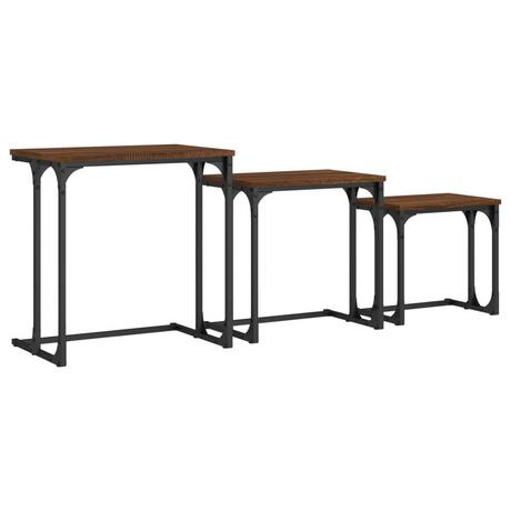 VidaXL Table basse gigogne bois d'ingénierie  