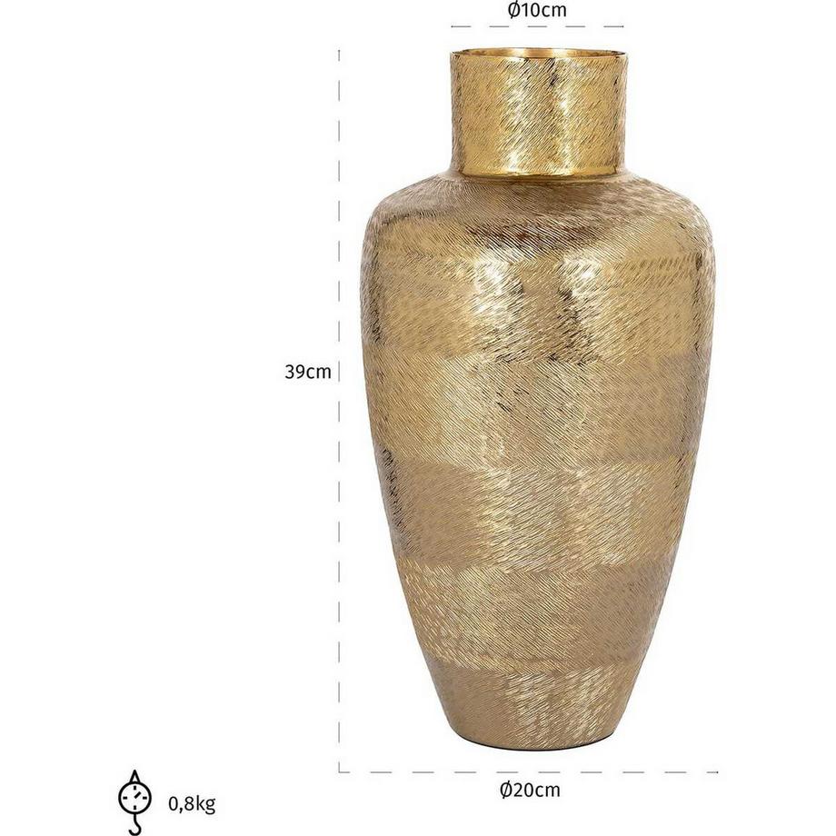 mutoni Vase Joah gold 21x39  