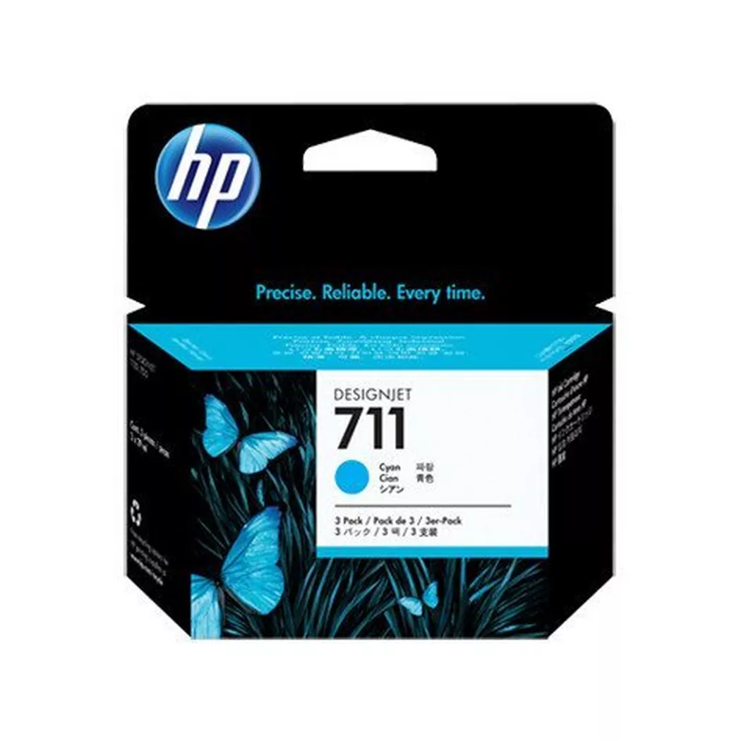 Hewlett-Packard – HP Tintenpatrone 711 cyan CZ134A DesignJet T120/520 3x29ml, One Size