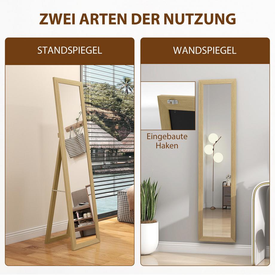 HOMCOM Miroir en pied  
