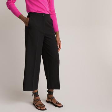 Pantalon droit large raccourci