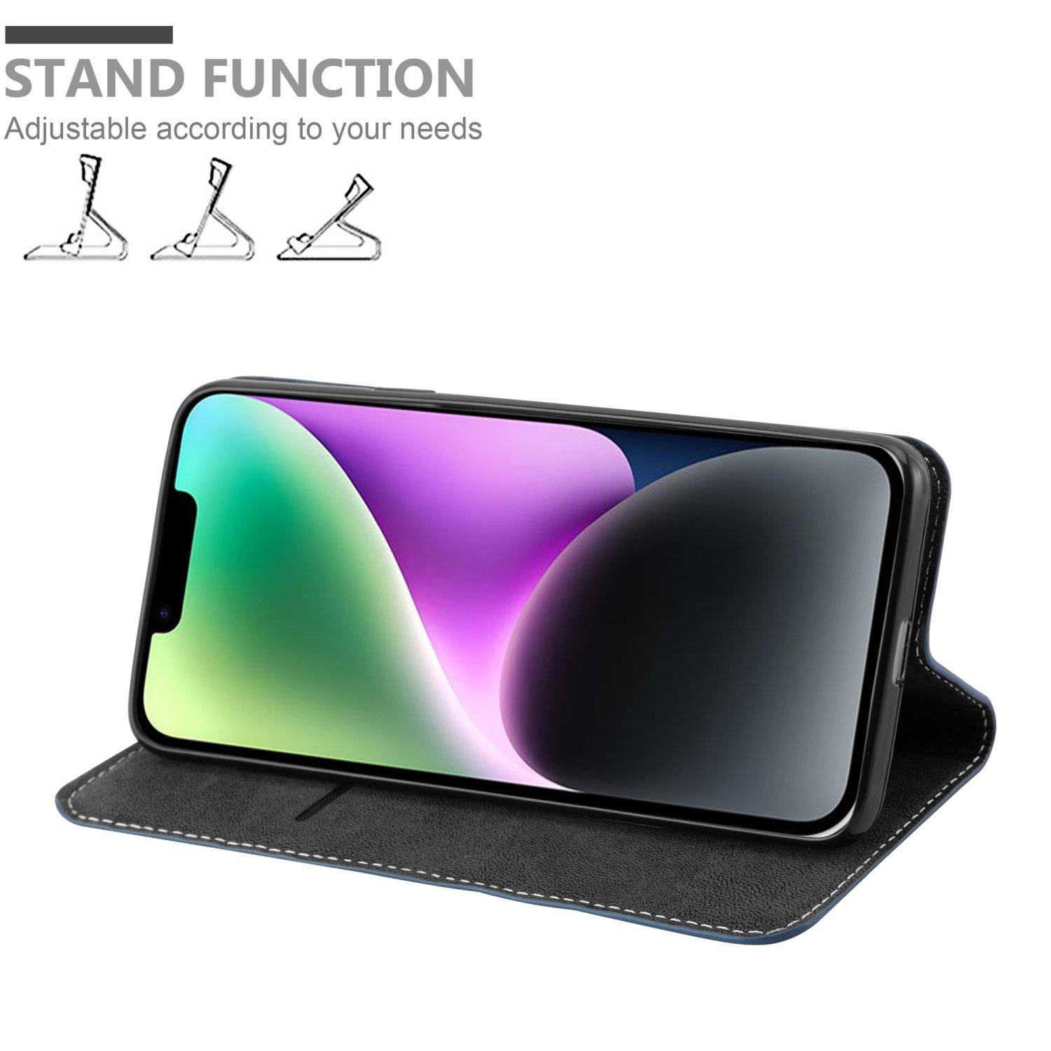 Cadorabo  Housse compatible avec Apple iPhone 14 PLUS - Coque de protection avec fermeture magnétique, fonction de support et compartiment pour carte 